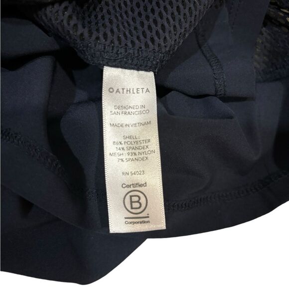 Athleta Small Tank Top White Drawstring Cinch Sides Racerback Athletic Yoga - Picture 4 of 5